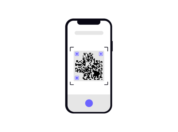 Customer scanning an ODO QR code