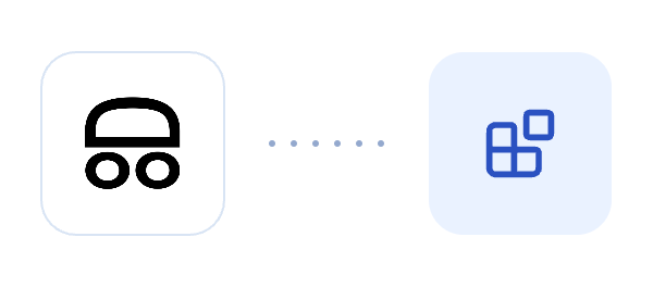 ODO and workshop software joined by a dotted connector, representing a possible integration