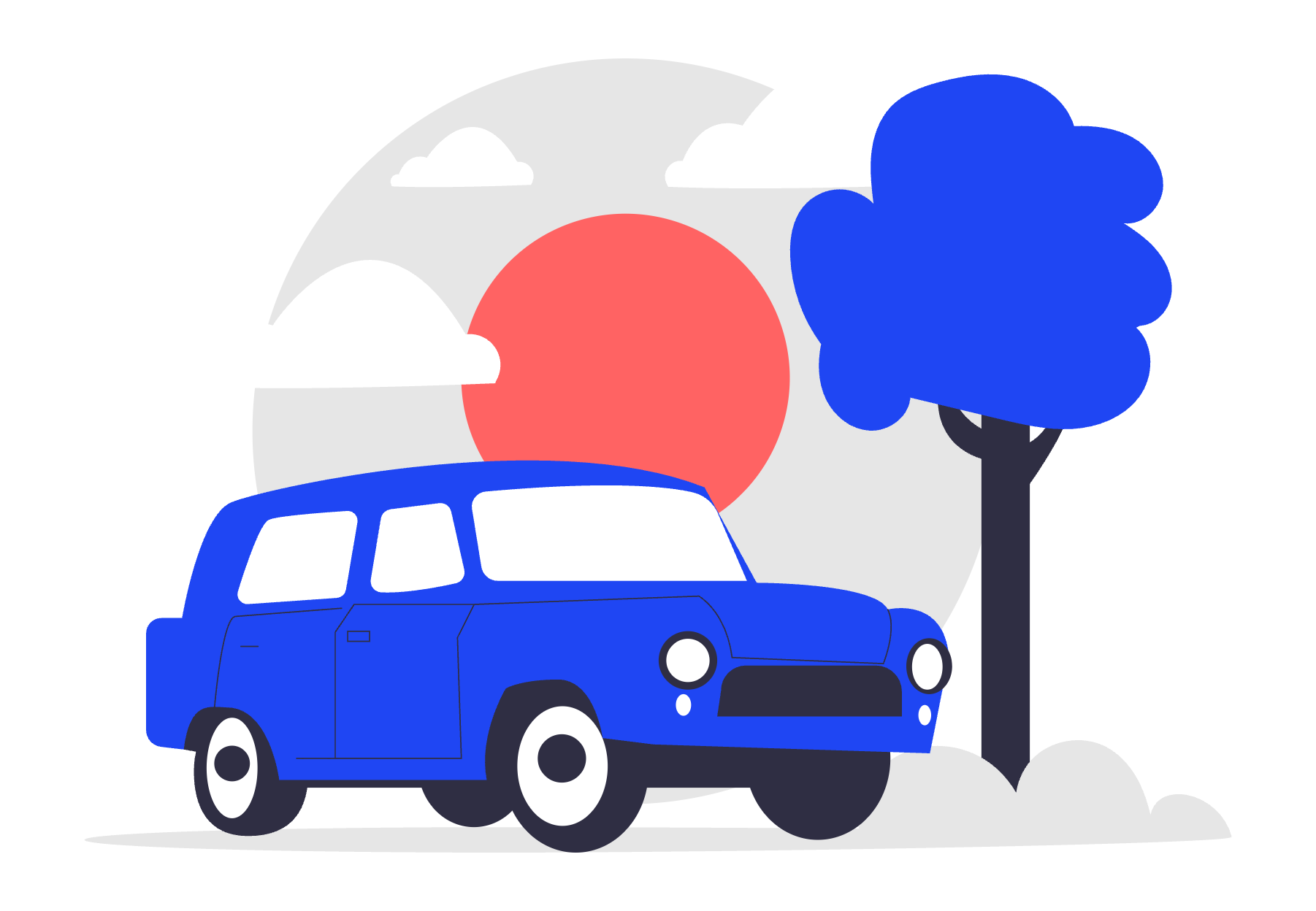 Classic car representing a vehicle history built over time